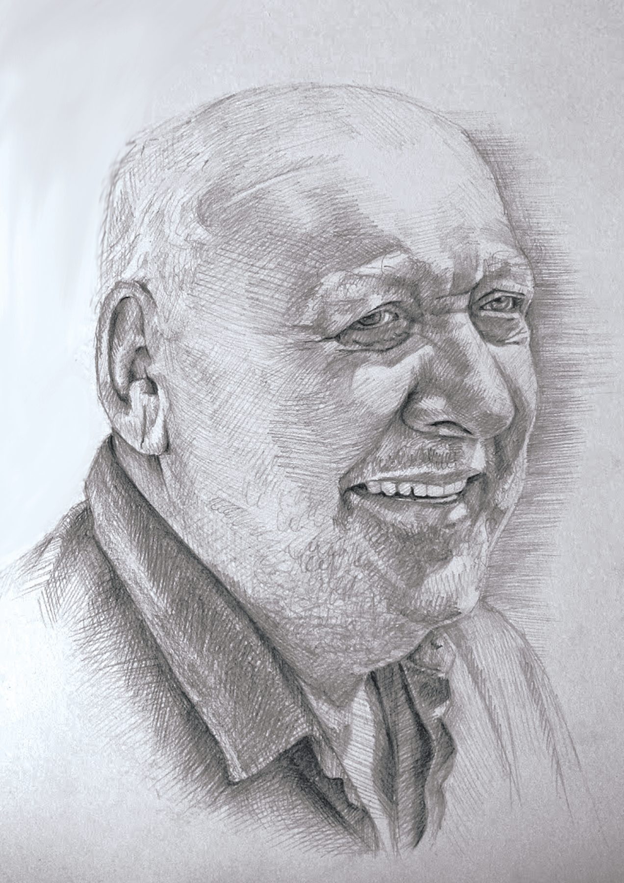 Vacelis — grafito portretas parodoje „Momentukininkė“, 2023
