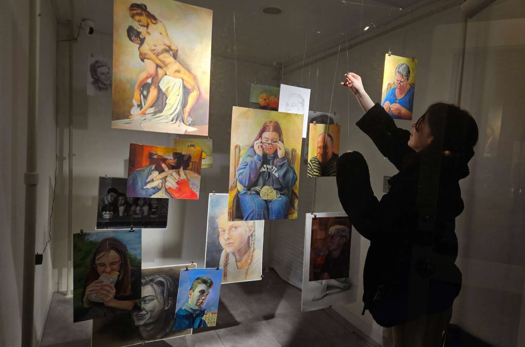 Momentukininkė solo exhibition installation at Gallery The Closet, Busan, 2025