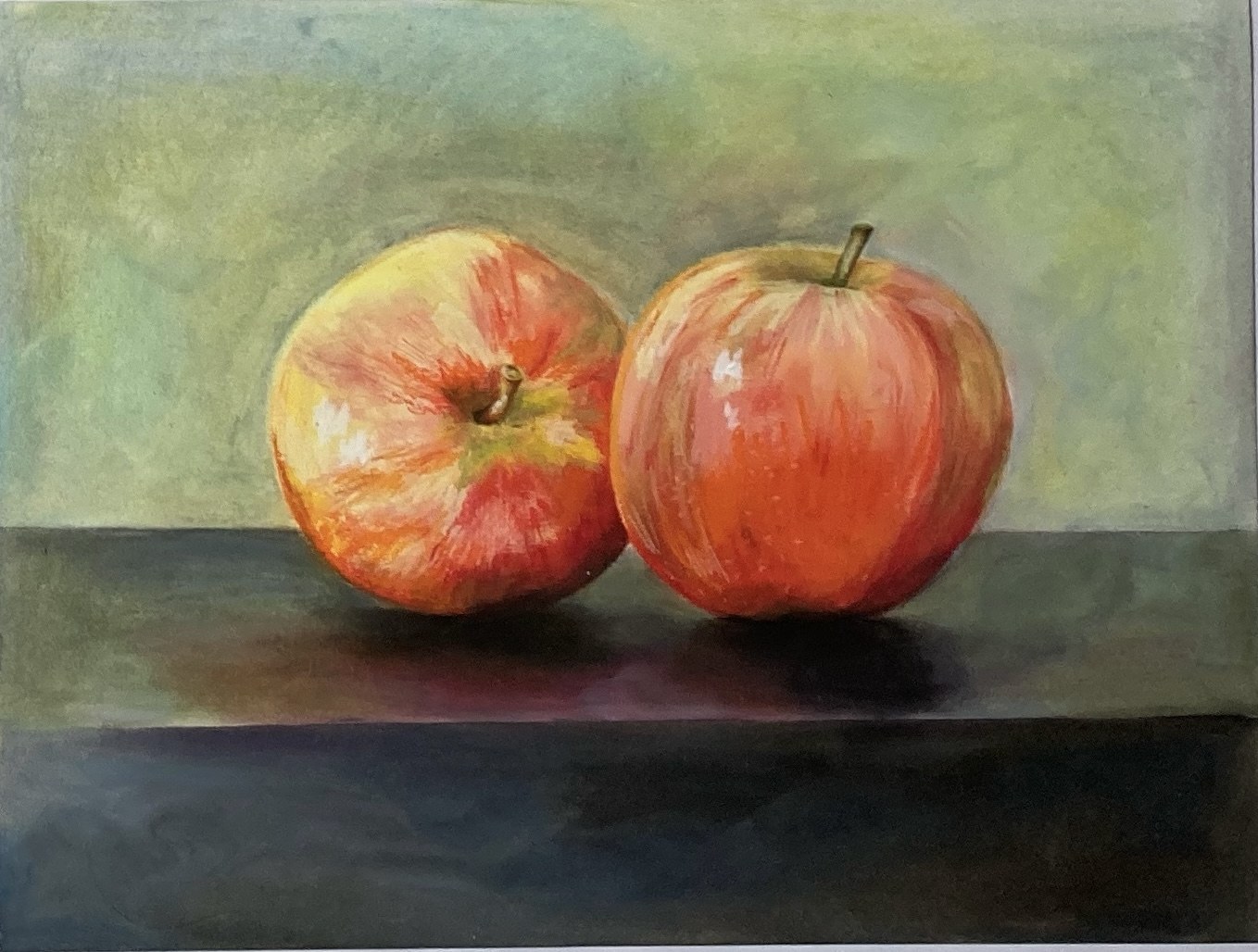 Still-life painting of apples by Gabija Malina